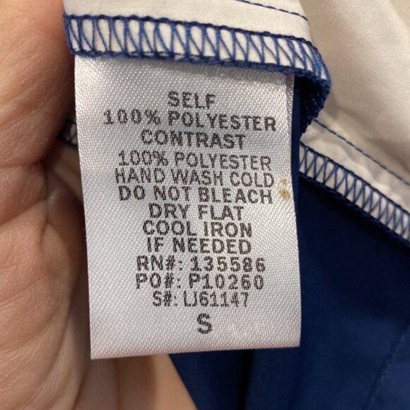 NWT Main Strip Deep Blue Zip-Up Jacket size small - Picture 5 of 5